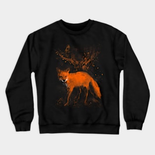 Fox and Owl - Nocturnal Animals Crewneck Sweatshirt